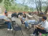镇便民中心一行到星漫露营基地进行节前安全检查